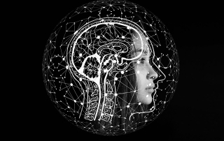 Cabeza con inteligencia artificial