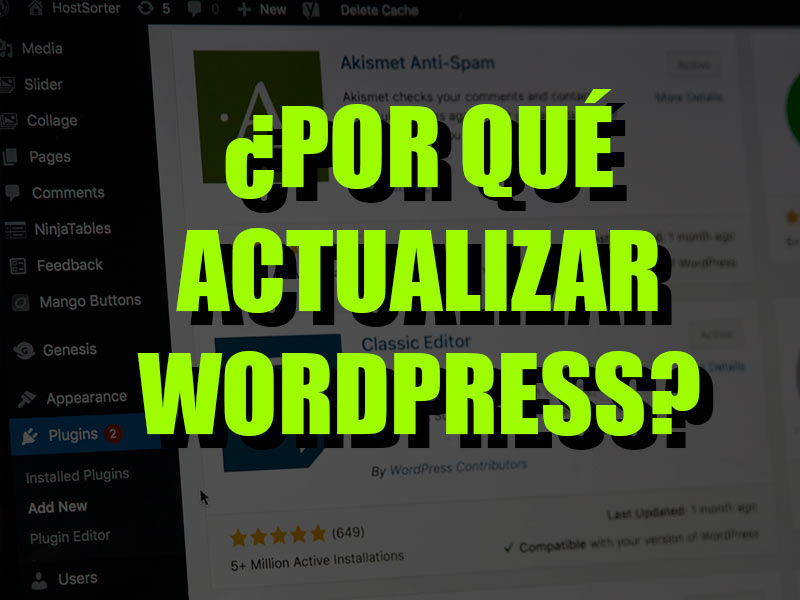 motivos por los que actualizar wordpress