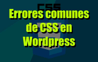 errores comunes de css en wordpress