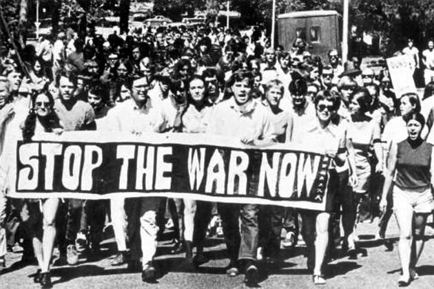 imagenes de protestas contra la guerra de Vietnam