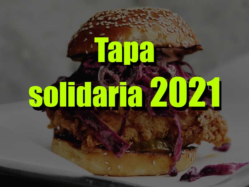 La tapa solidaria 2021. Tapa solidaria Almería