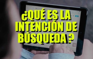que es una intencion de búsqueda