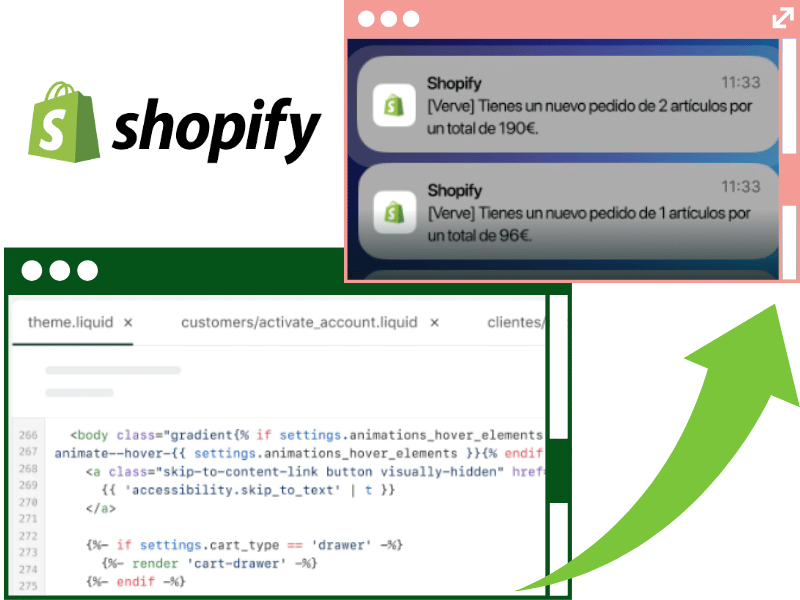 desarrollo a medida de tiendas online hechas en shopify