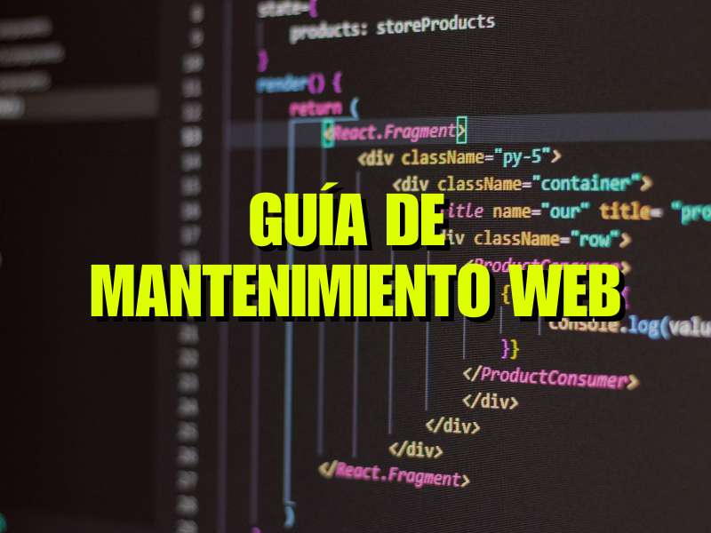 Guía de mantenimiento web