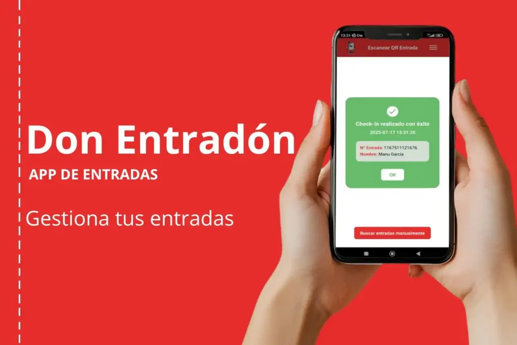 app de gestion de entradas de Don Entradón